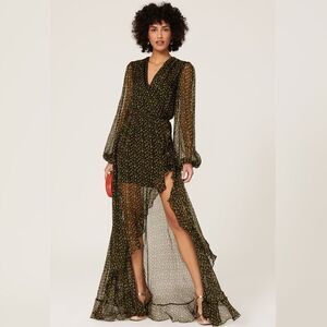 CAROLINE CONSTAS Vivian Winter Rose Dress